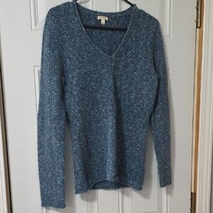 Sonoma Women's Blue V-Neck Sweater